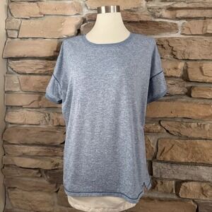 The North Face Women's XXL Short Sleeve Performance Shirts Lot of 2 Blue Black